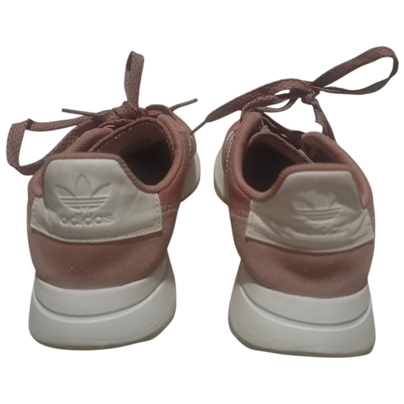 Adidas Womens Flashback Blush Pink Leather And Suede Running Shoes Size 7 - Picture 3 of 7